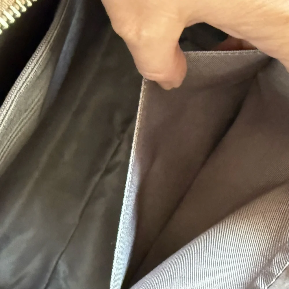 Lemani Paris Stylish Snakeskin Handbag Totebag Tan Black
